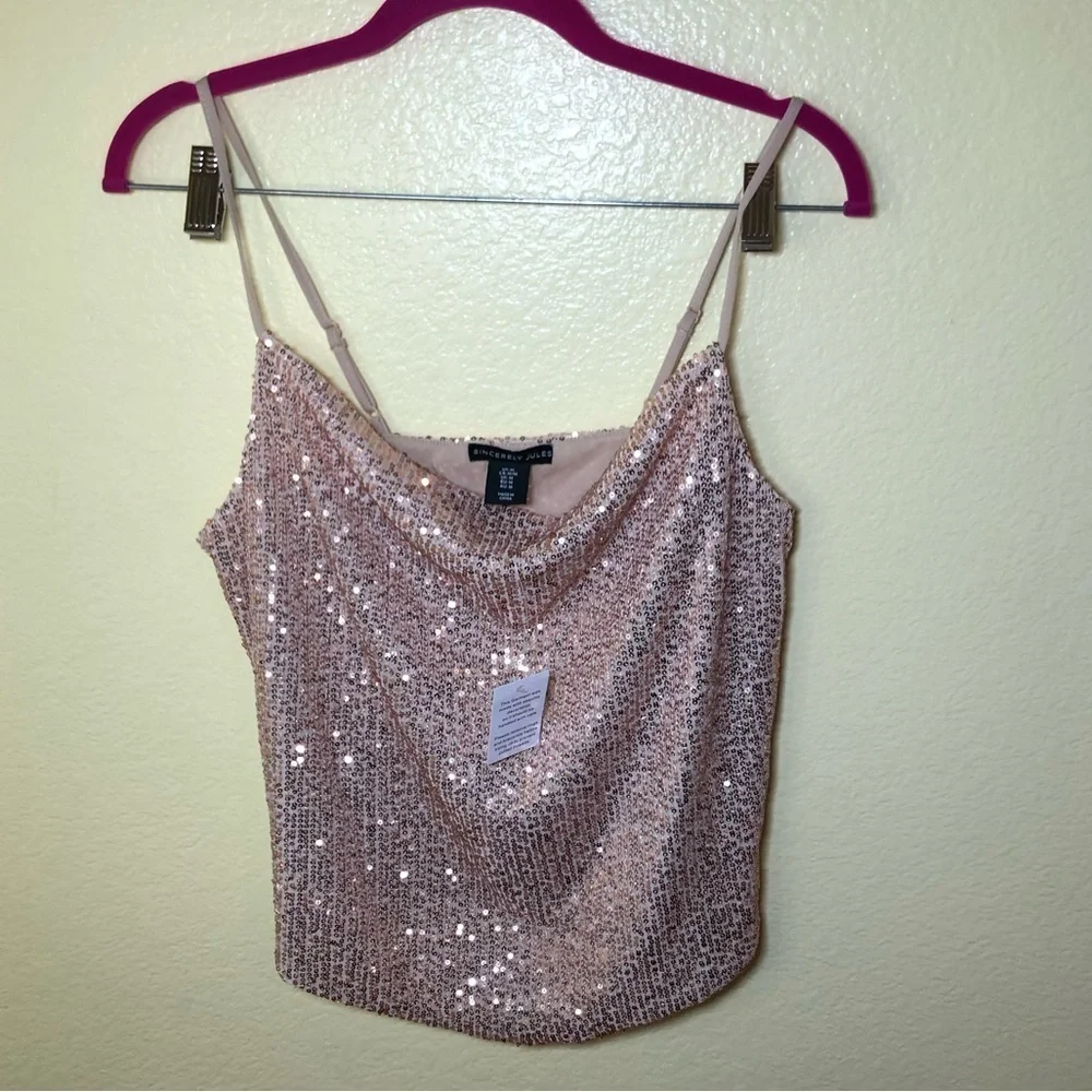 Sincerely Jules Cami Adjustable Spaghetti Strap Tank top size M